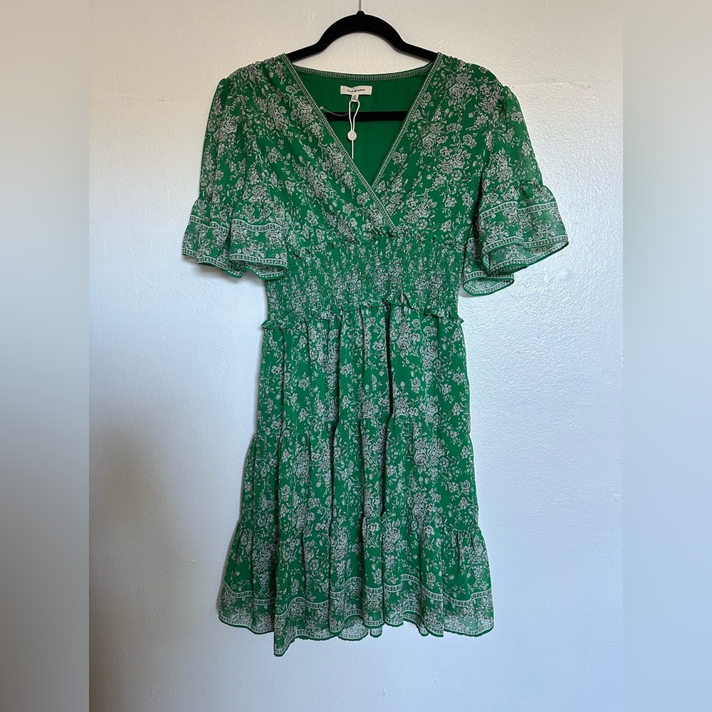 Max Studio Green dress S NWOT